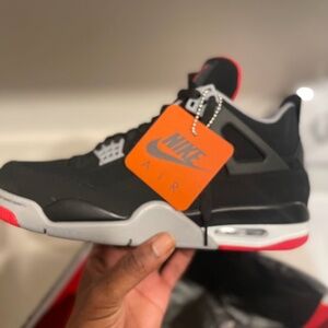 NIKE AIR JORDAN BRED 4 2019 version (suede) VNDS SZ 11 WORN ONCE! 100% AUTHENTIC